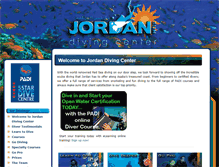 Tablet Screenshot of jordandivingcenter.com